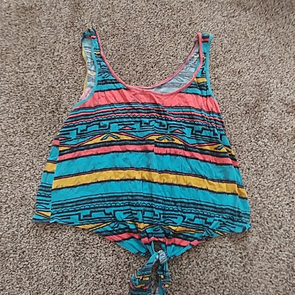 Colorful tribal tank